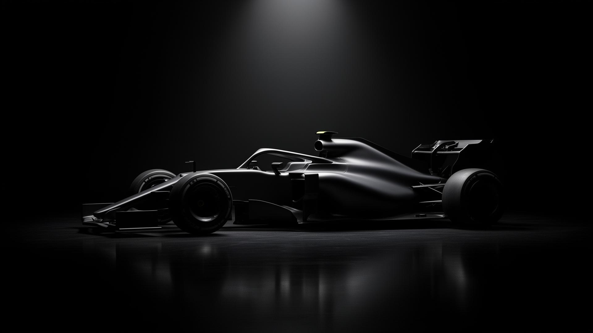 Open-wheel inspired display car silhouette
